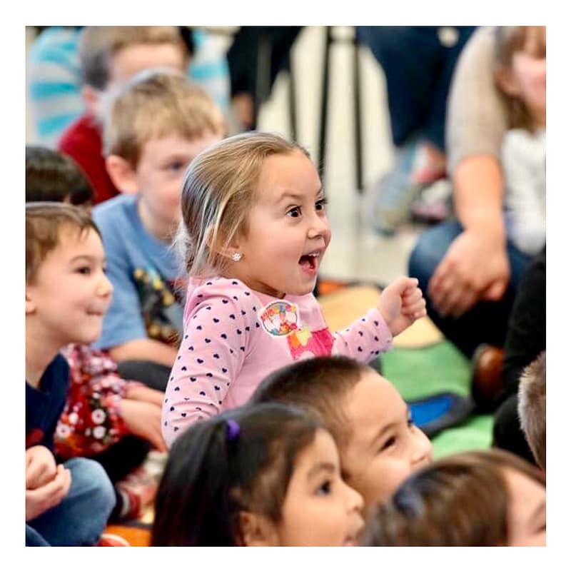Silver package magic show with children participating in interactive tricks and games